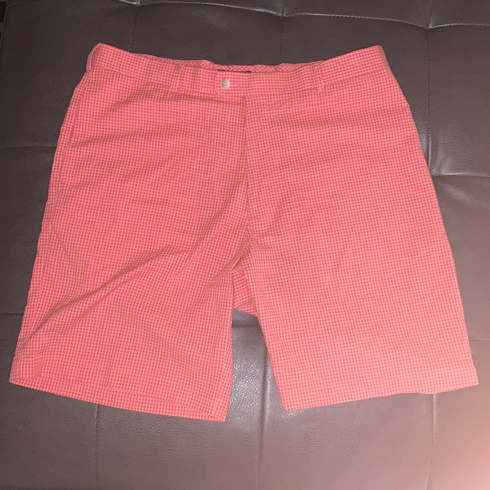Peter Millar golf shorts.